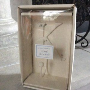 PBK White Metal Initial K Hook NIB